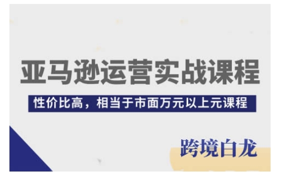 亚马逊运营实战课程，亚马逊从入门到精通，性价比高，相当于市面万元以上元课程-kf网创