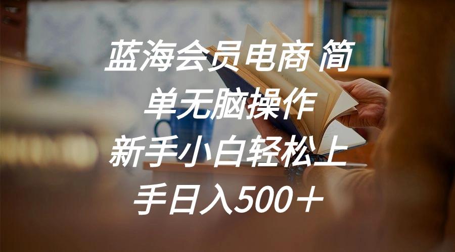 蓝海会员电商 简单无脑操作 新手小白轻松上手日入500＋-kf网创
