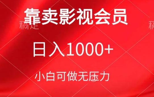 靠卖影视会员，日入1000+，落地保姆级教程，新手可学【揭秘】-kf网创
