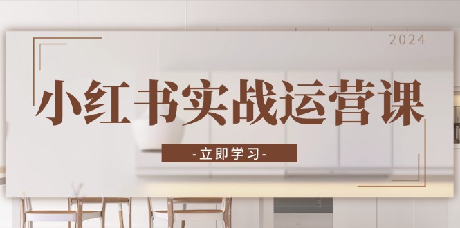 小红书实战运营课：从开通店铺到直播话术，打造爆款笔记与高效直播-kf网创