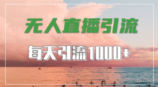 抖音快手视频号全平台通用，无人直播引流法，超暴力引流1000+高质量精准创业粉【揭秘】-kf网创