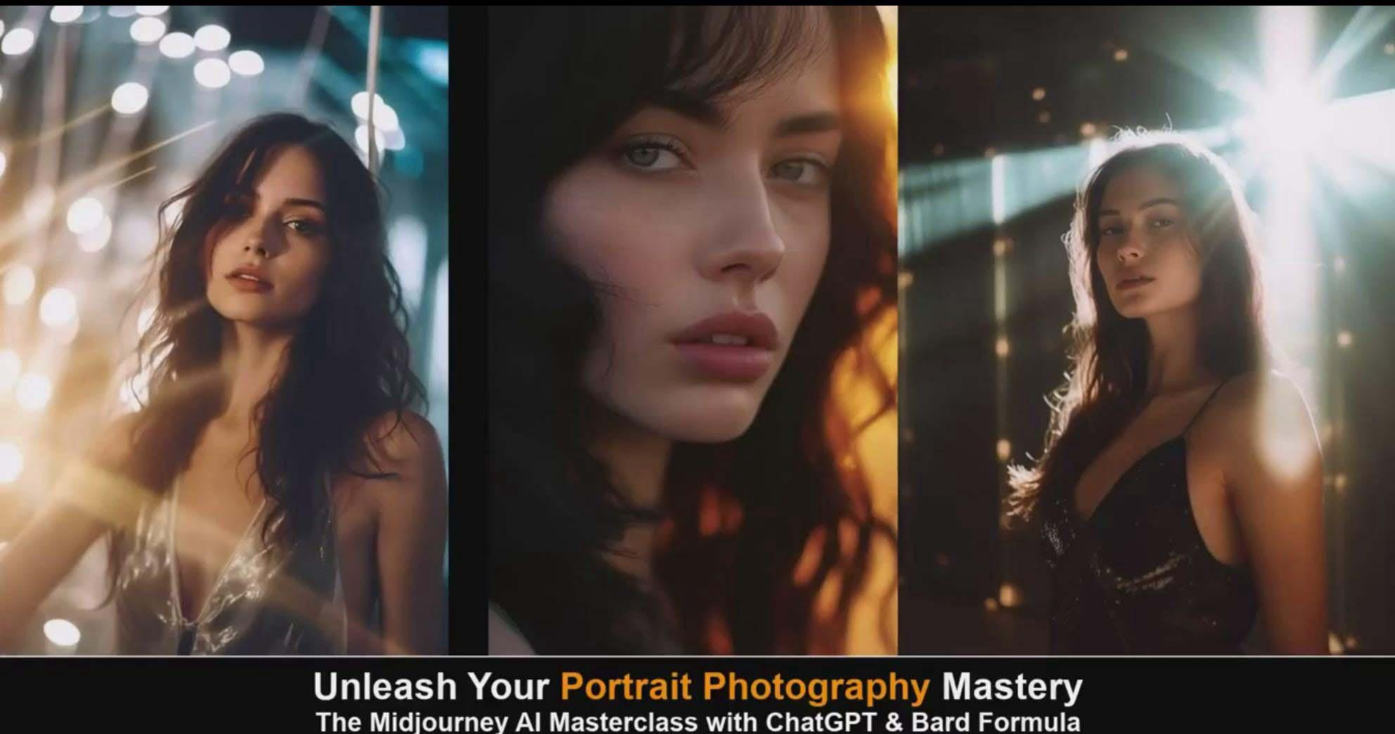 图片[6]-(9312期)Midjourney v5 ChatGPT 和 Bard AI人工智能人像摄影大师班-15节-中英字幕-kf网创