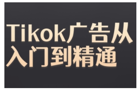 Tiktok Ads实操教程，Tiktok广告从入门到精通-kf网创