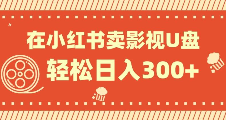 在小红书上卖影视U盘，轻松日入300+，操作简单，小白可轻松上手-kf网创