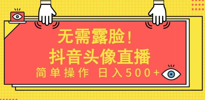 无需露脸，Ai头像直播项目，简单操作日入500+【揭秘】-kf网创