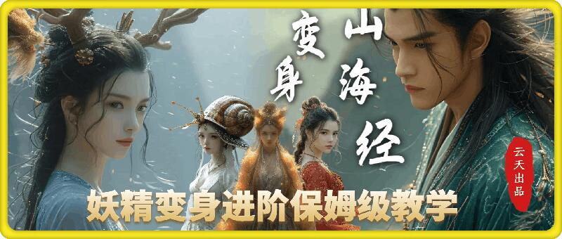 云天AI山海经变身视频教程，妖精变身进阶保姆级教学-kf网创
