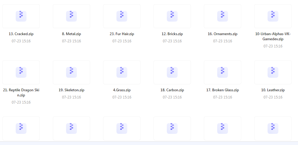 【素材分享】实用教程+素材 Zbrush与Blender表面纹理合集-kf网创