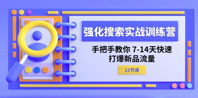 强化 搜索实战训练营，手把手教你 7-14天快速-打爆新品流量(13节课-kf网创