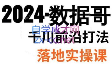 数据哥·2024年千川前沿打法落地实操课-kf网创