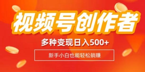 视频号创作者计划，多种变现方式，日入500+【内附1080g视频素材】-kf网创