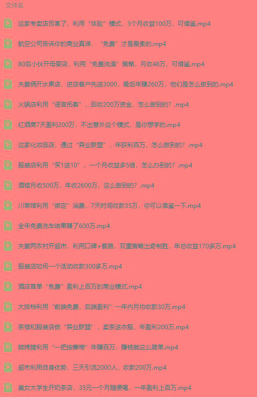 图片[5]-(9607期)真实有效391套商业模式，年入几十到几百万案例解析(电子书+视频+图文)-kf网创