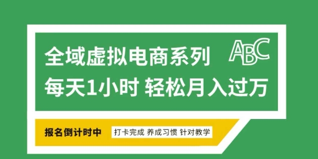 全域虚拟电商变现系列，通过平台出售虚拟电商产品从而获利-kf网创