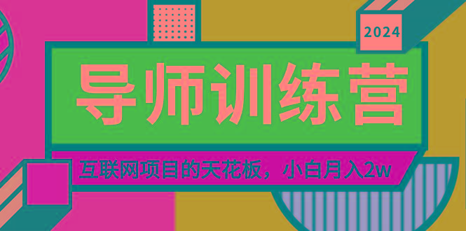 《导师训练营》精准粉丝引流的天花板，小白月入2w-kf网创