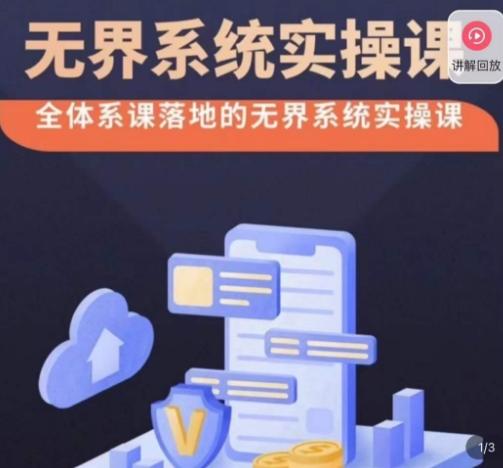 老衲·无界系统实操课，全体系落地无界改版后选择、出价、高投产做付费引流-kf网创