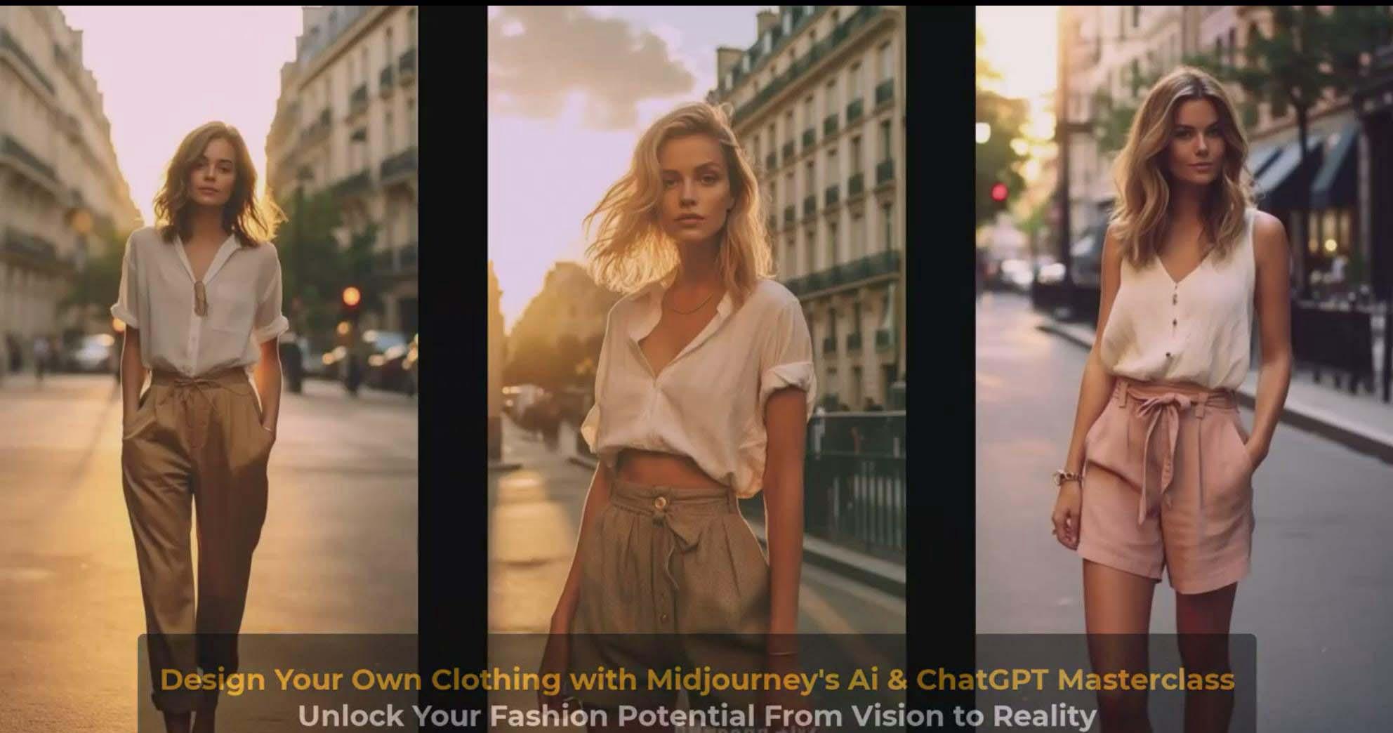 图片[9]-利用 Midjourneys Ai 人工智能设计自己的服装AI大师班-10节课-中英字幕-kf网创