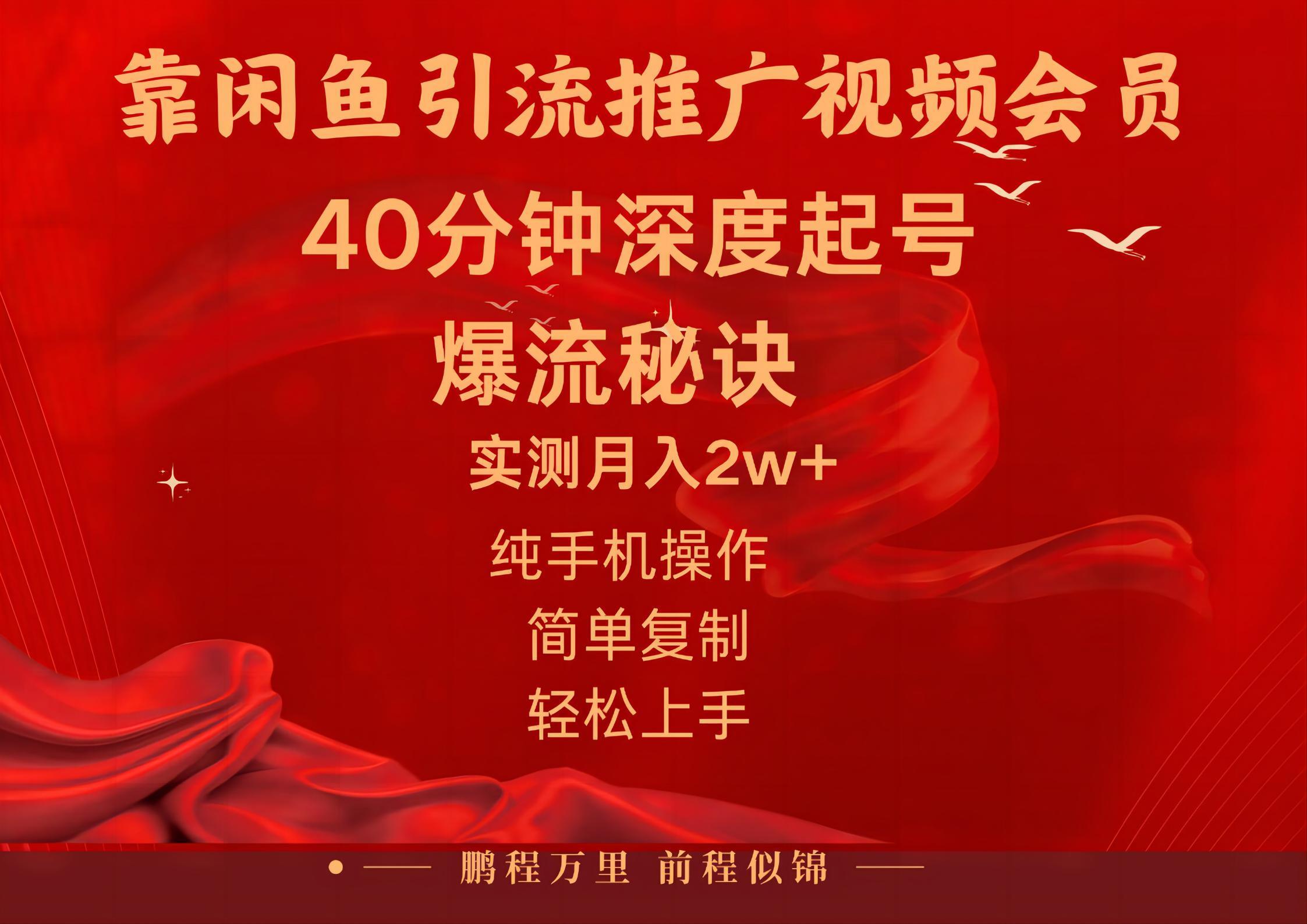 闲鱼暴力引流推广视频会员，能做到日入2W+，操作简单-kf网创