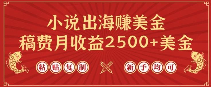 小说出海赚美金，稿费月收益2500+美金，仅需chatgpt粘贴复制，新手也能玩转【揭秘】-kf网创