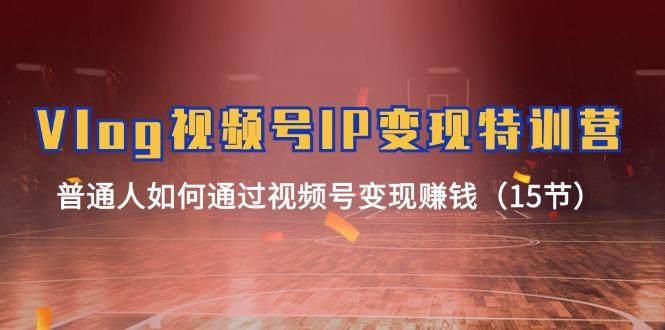 Vlog 视频号IP变现特训营，普通人如何通过视频号变现赚钱(15节-kf网创