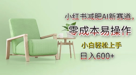 小红书减肥AI新赛道，零成本易操作，日入多张，小白轻松上手【揭秘】-kf网创