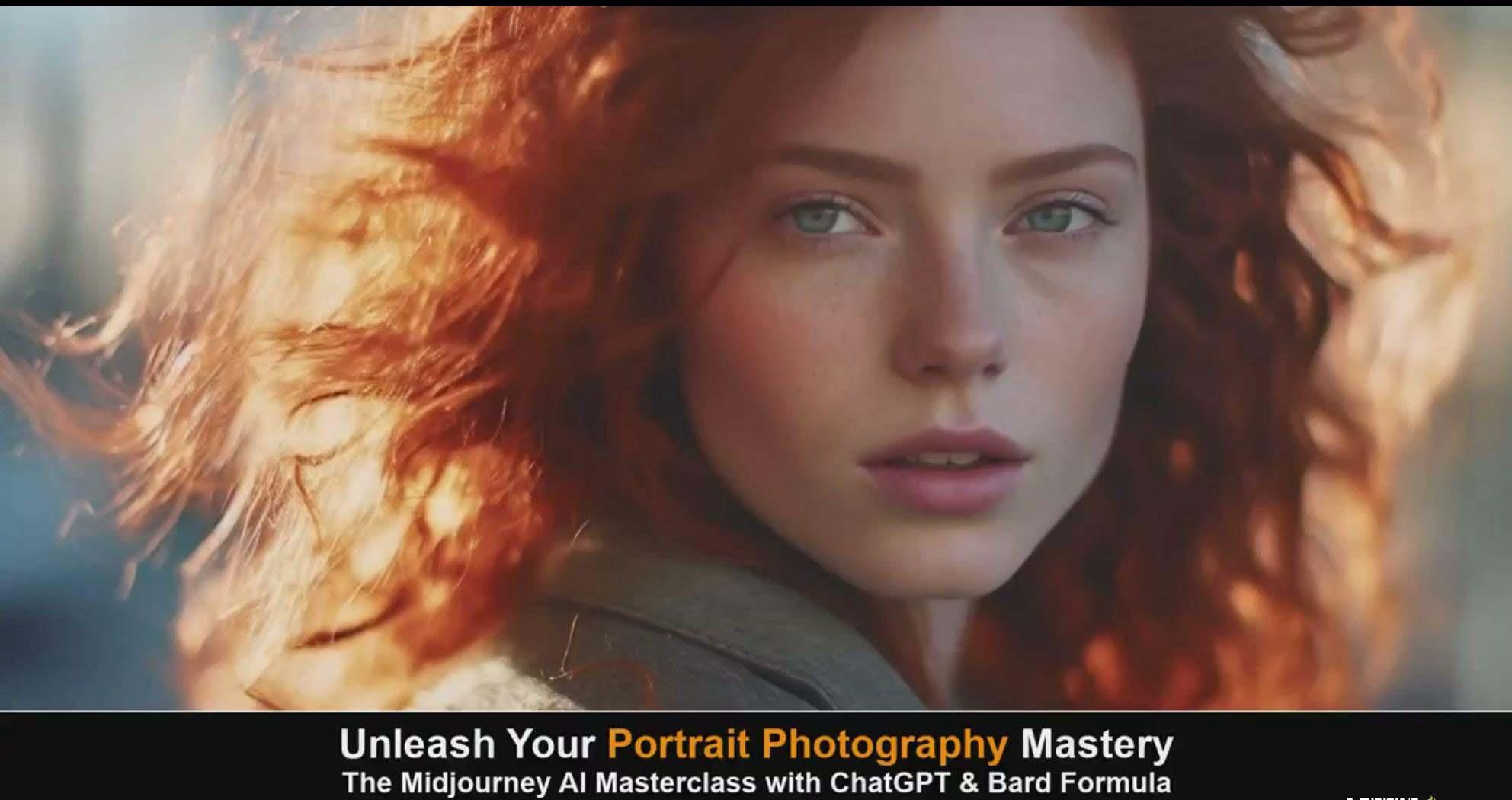 图片[2]-(9312期)Midjourney v5 ChatGPT 和 Bard AI人工智能人像摄影大师班-15节-中英字幕-kf网创