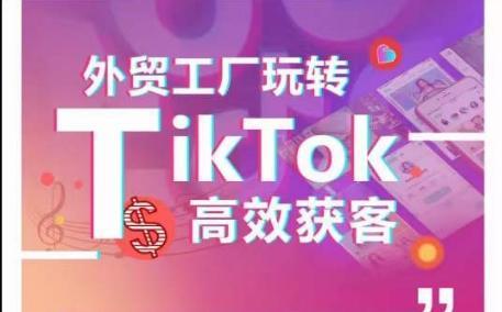 外贸工厂玩转TikTok高效获客，多种引流方式与账号定位技巧，拆解爆款短视频打造成功案例-kf网创