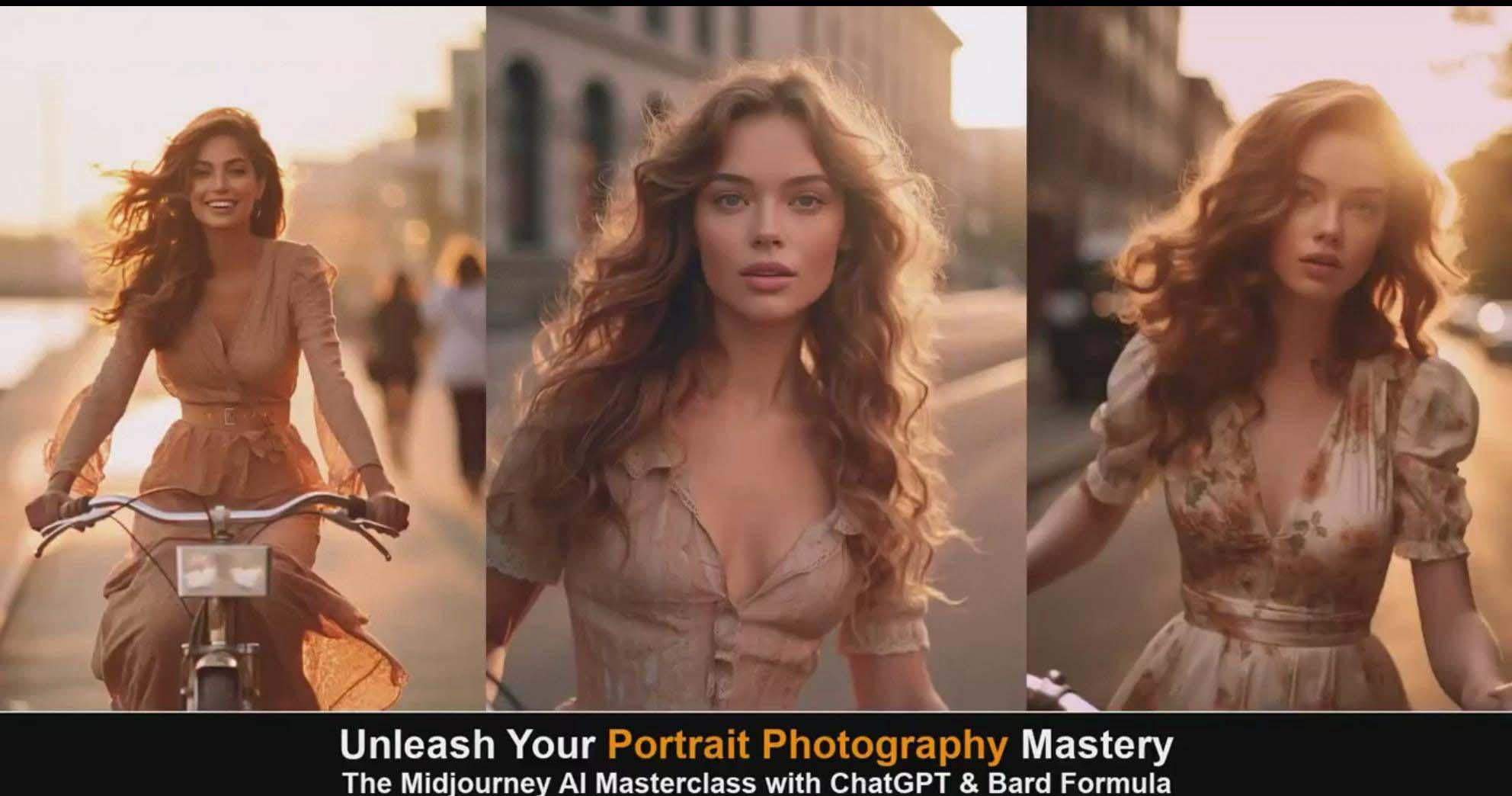 图片[4]-(9312期)Midjourney v5 ChatGPT 和 Bard AI人工智能人像摄影大师班-15节-中英字幕-kf网创