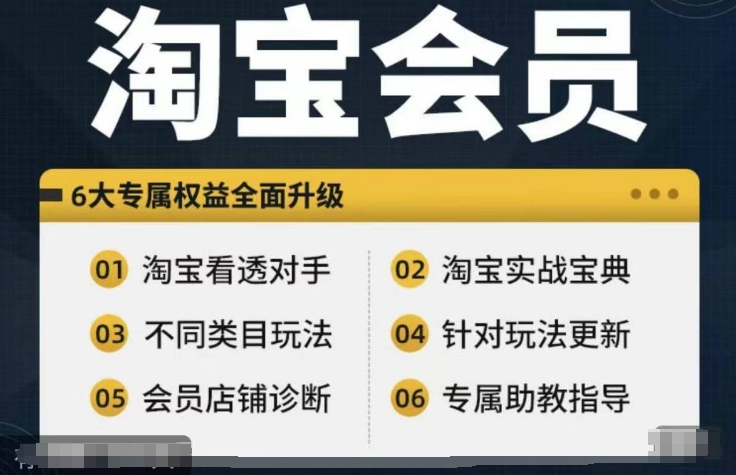 淘宝会员【淘宝所有课程，全面分析对手】，初级到高手全系实战宝典-kf网创