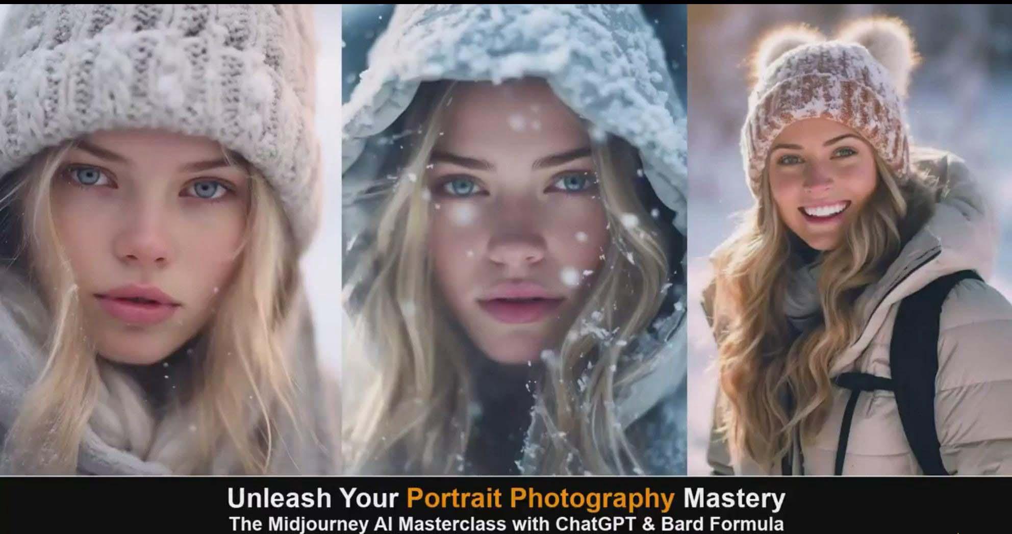 图片[5]-(9312期)Midjourney v5 ChatGPT 和 Bard AI人工智能人像摄影大师班-15节-中英字幕-kf网创